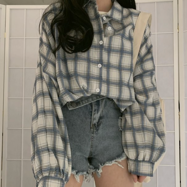 Puffy Sleeves Flannel